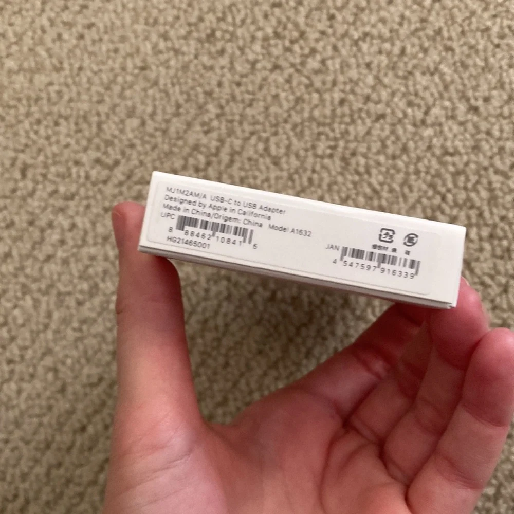 NEW Apple USB-C to USB Adapter Cable White Guaranteed Authentic NIB